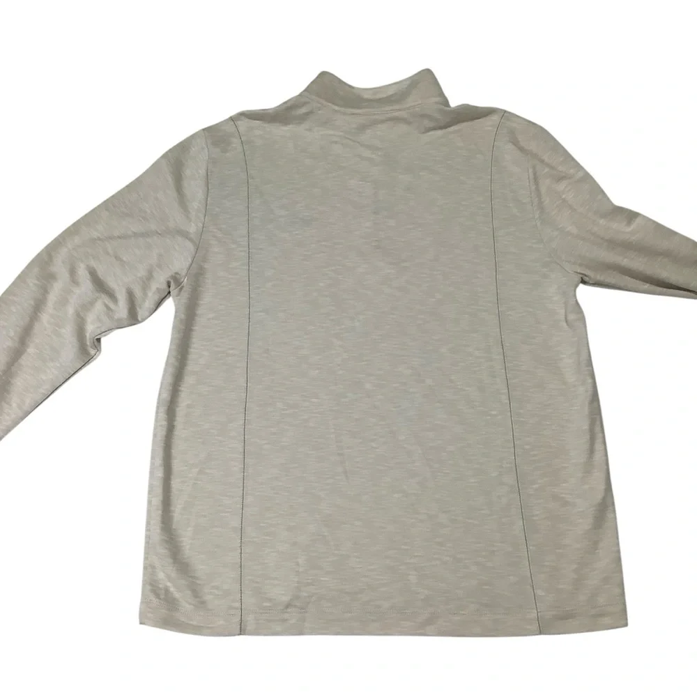 Tommy Bahama Quarter Zip Pullover Sz Large 
Oatmeal Cream - Picture 2 of 7